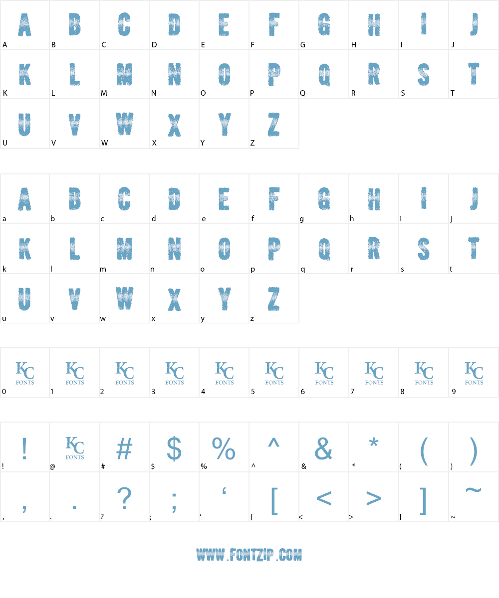 Verbal Diarrhea Font Character